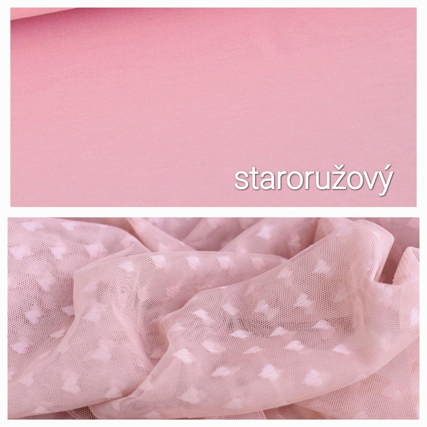 Elegantné tričko s tylovými rukávmi s motívom srdiečok