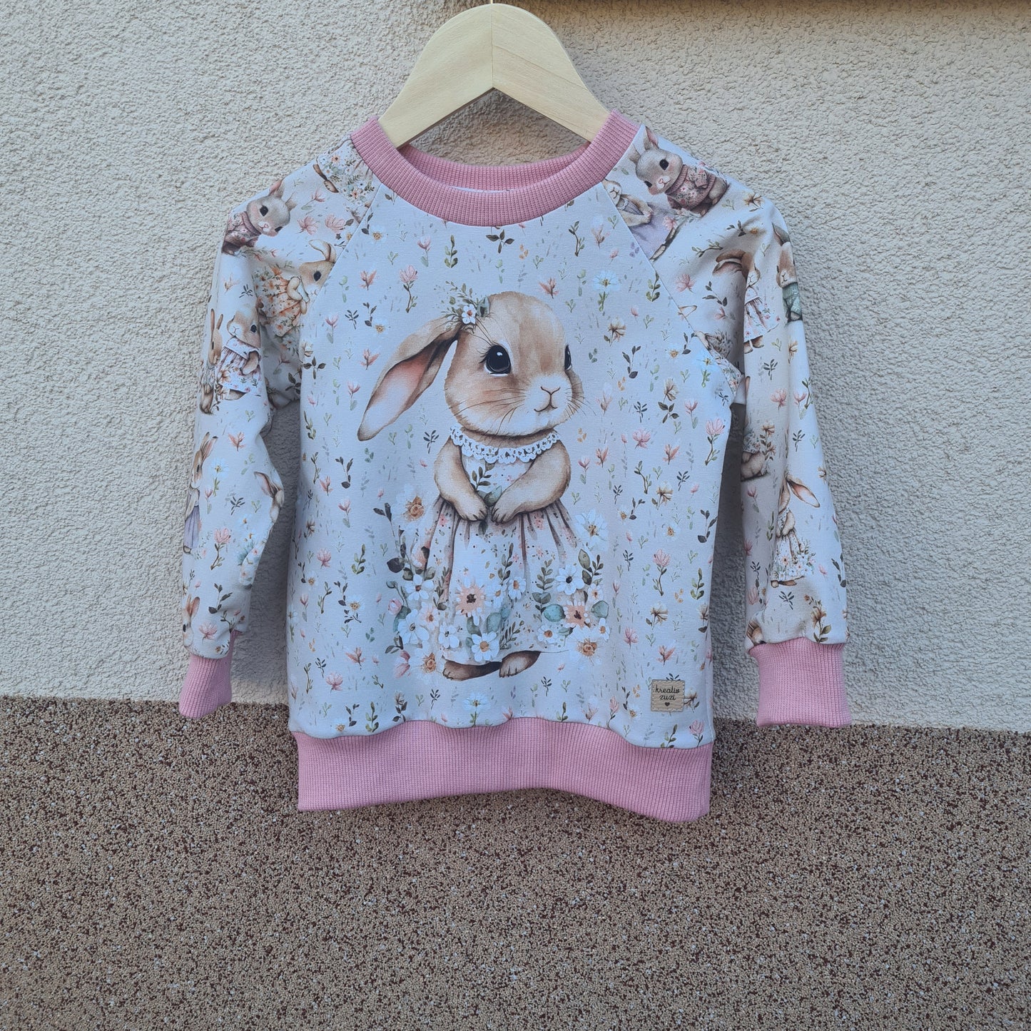 mikina pre dievčatko, pre dievča, zajkovia, rozkošní zajkovia