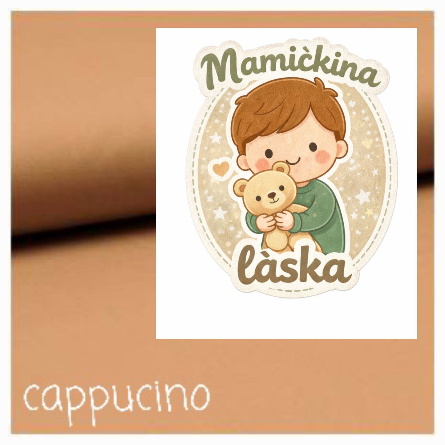 Tepláková súprava Mamičkina láska – cappuccino