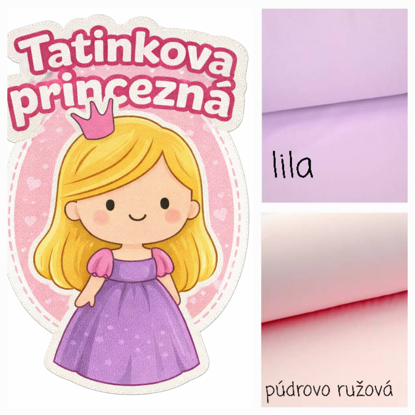 Tepláková súprava tatinkova princezná- blond
