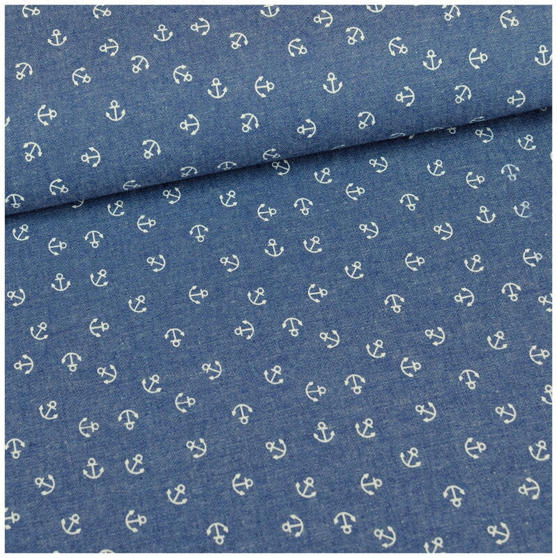 Krátke trakáče kotvy- denim