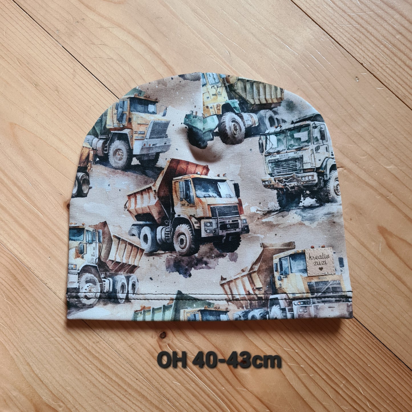 čiapka jednovrstvová, stavebné stroje