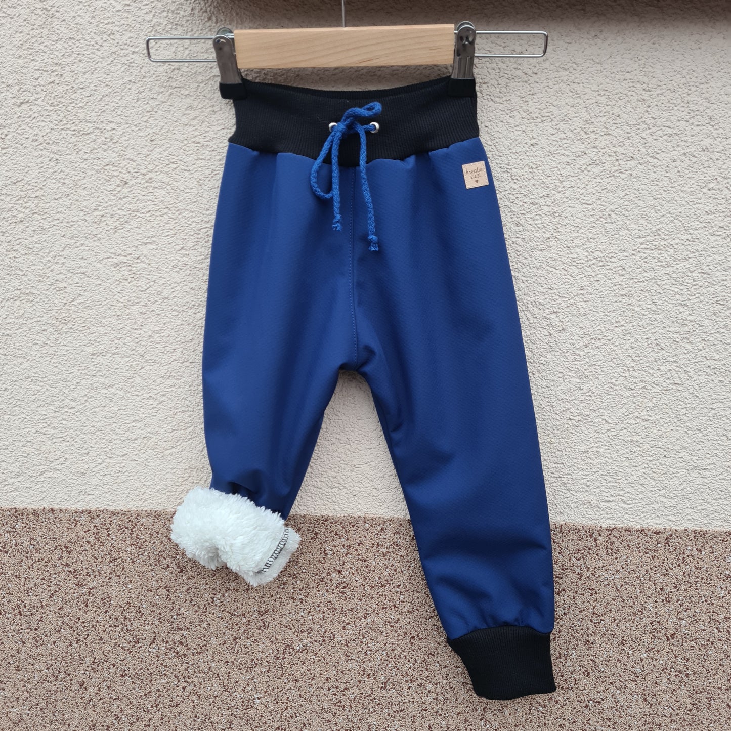 Softshellové nohavice s barančekom- jednofarebné