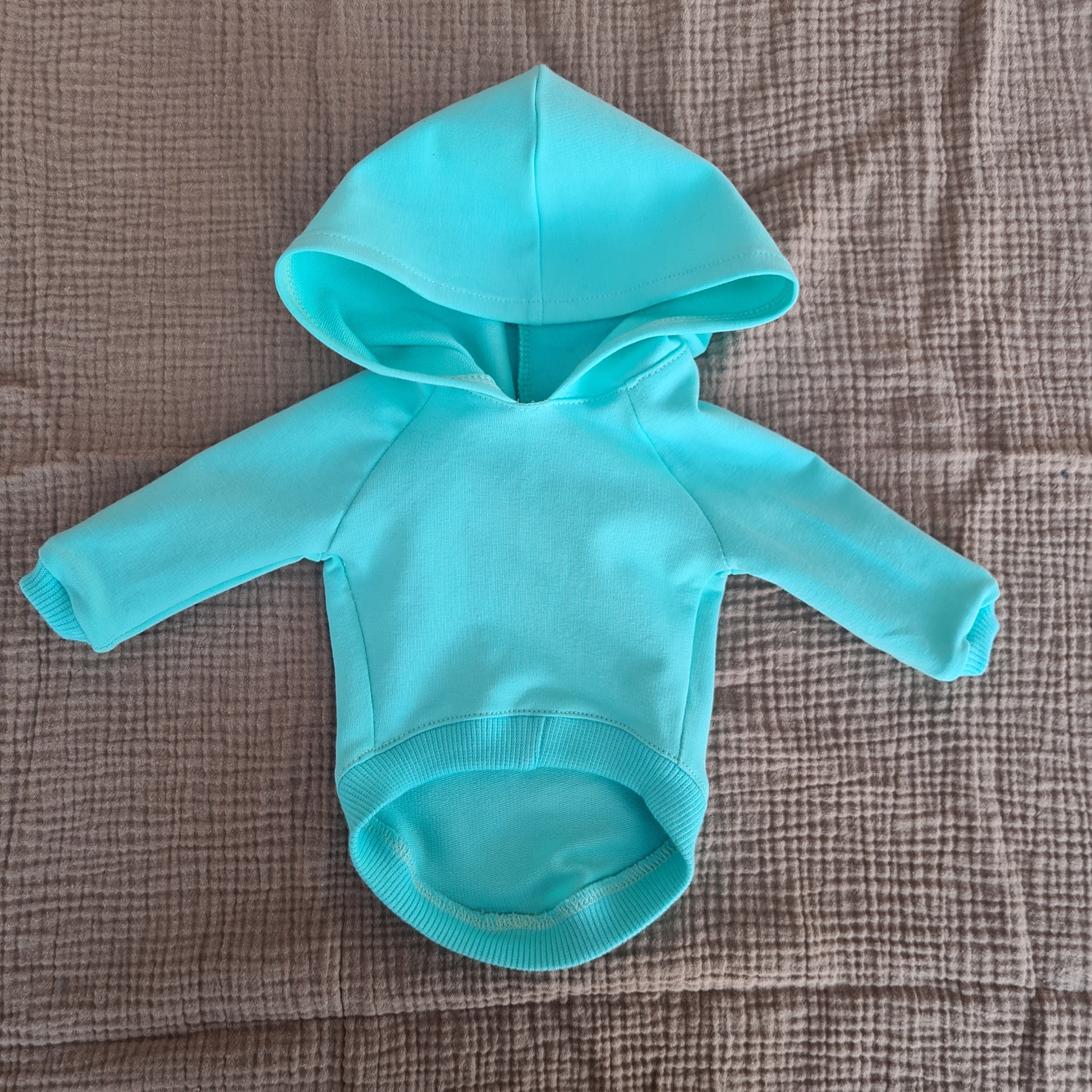 mikina pre psa s kapucňou, mätová farba