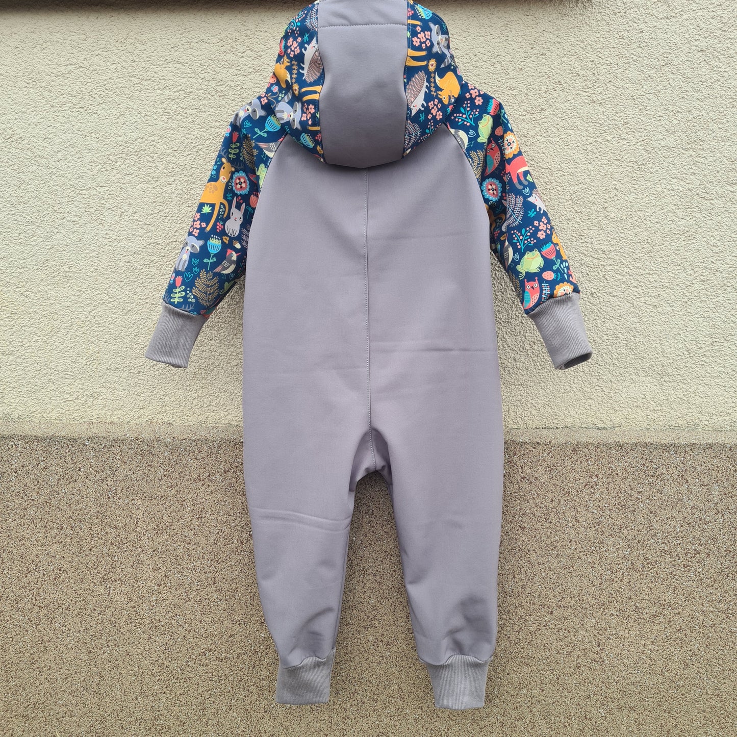 Softshellový overal - lesné zvieratká