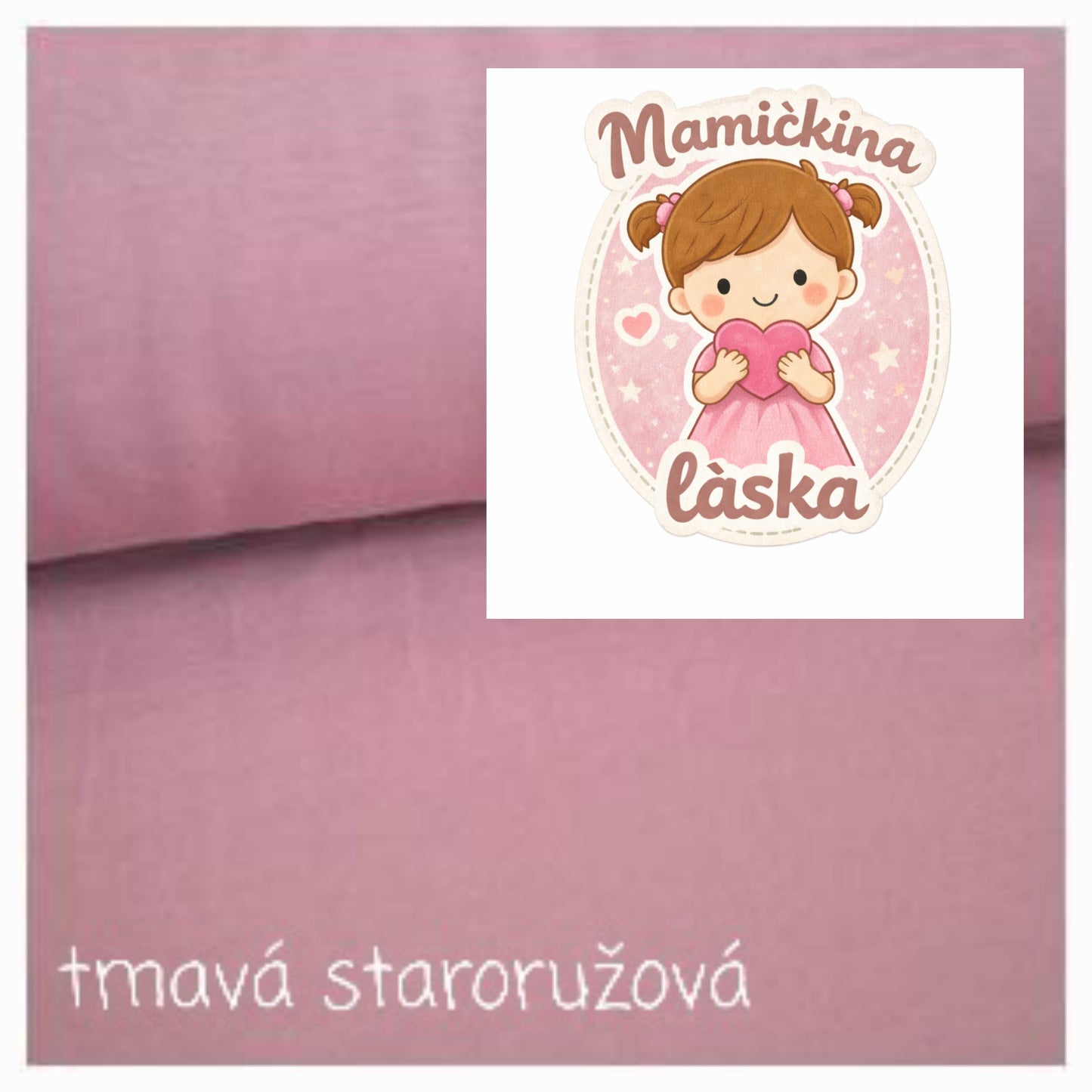 Tepláková súprava Mamičkina láska – tmavá staroružová