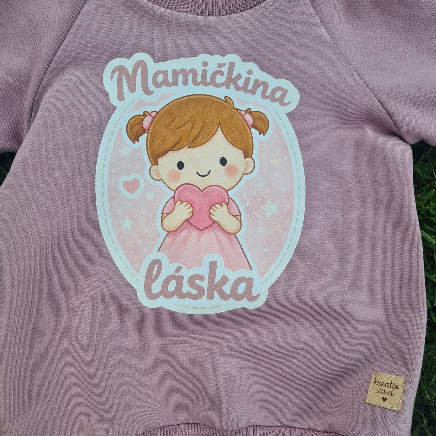 Tepláková súprava Mamičkina láska – tmavá staroružová