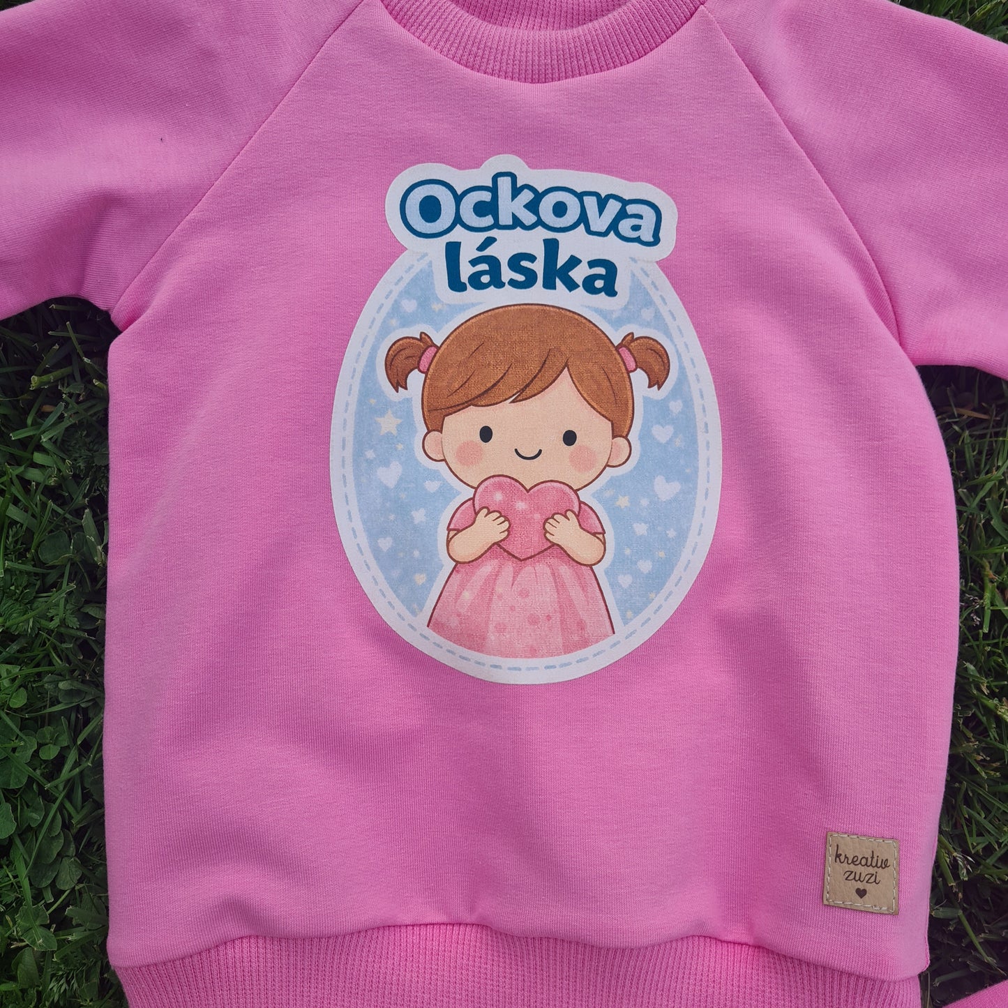 Tepláková súprava Ockova láska – ružová