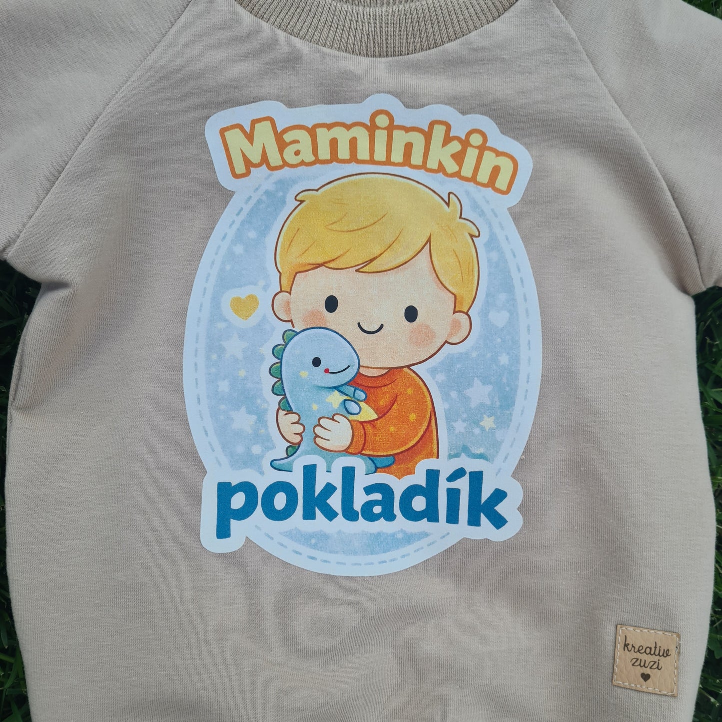 Tepláková súprava Maminkin pokladík – béžová