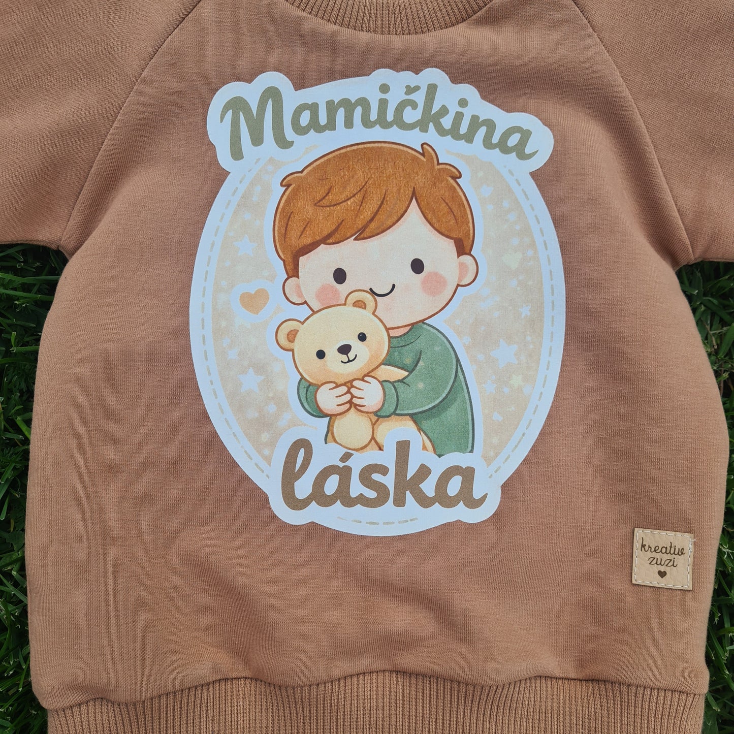 Tepláková súprava Mamičkina láska – cappuccino
