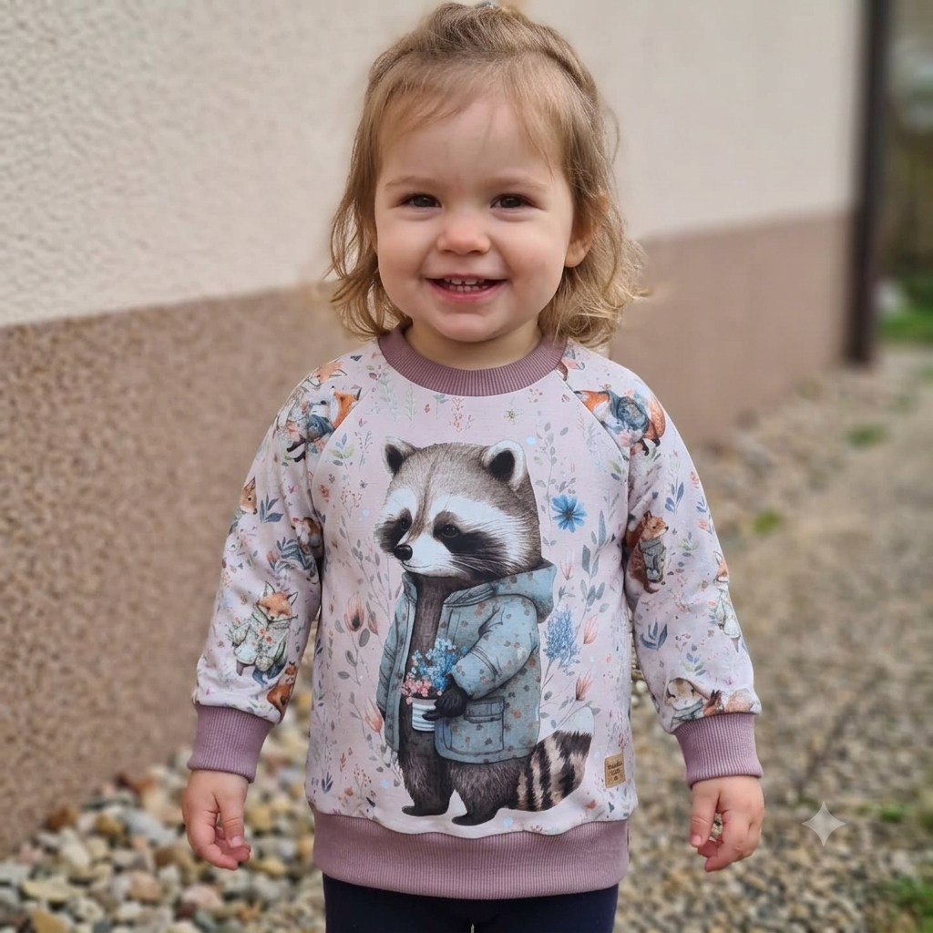 VÝPREDAJ | Mikina s raglanými rukávmi – mýval