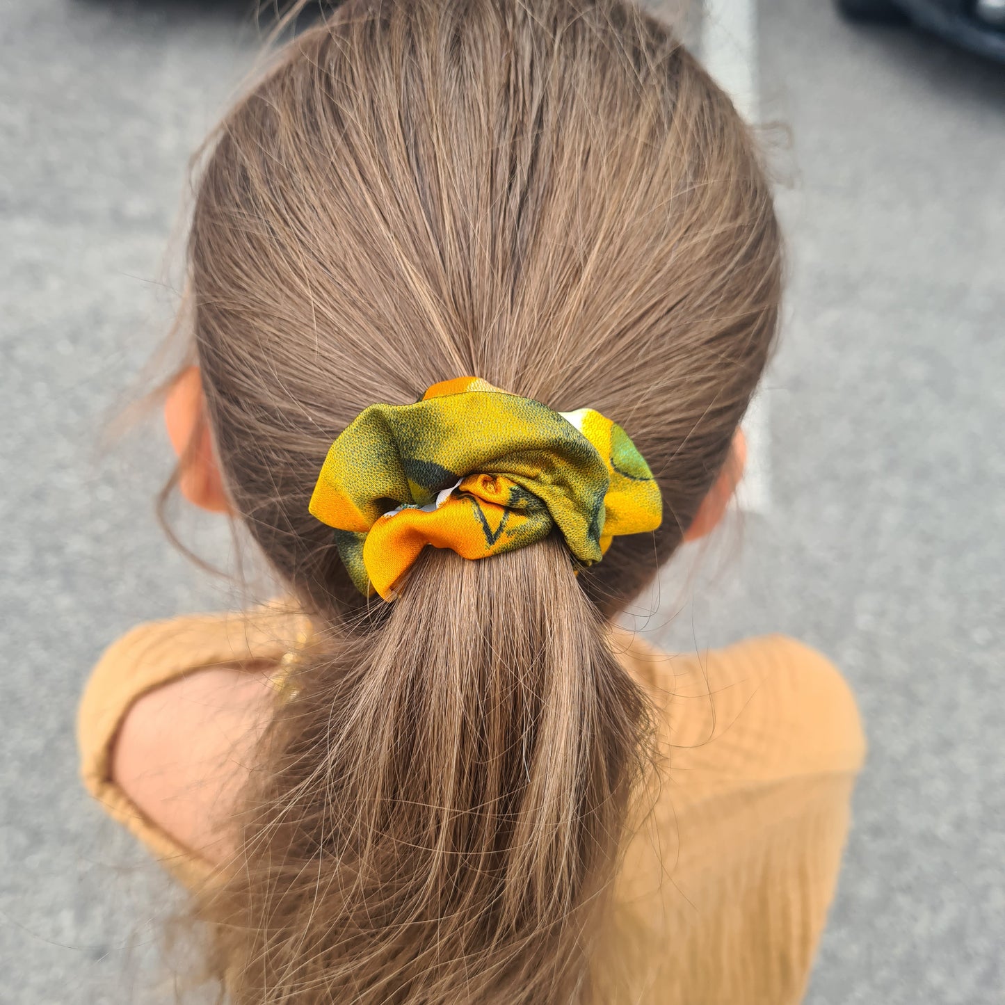 Saténové gumičky do vlasov scrunchies – handmade, rôzne farby